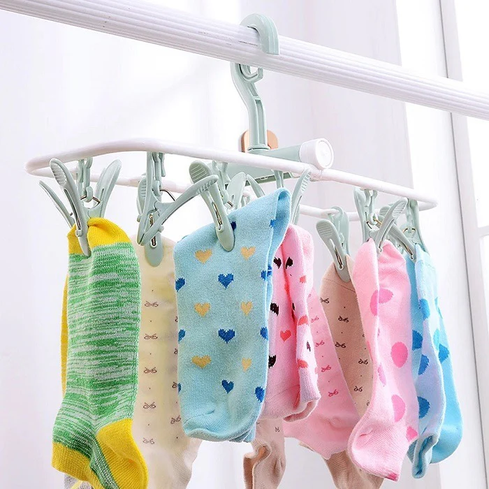 12 Clip Folding Drying Rack - Image 2