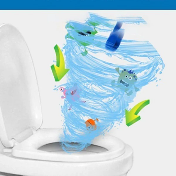 12 Pcs Home Toilet Cleaner Ball – Automatic Flush Toilet Bowl Deodorizer & Bathroom Cleaning Effervescent Tablets - Image 2