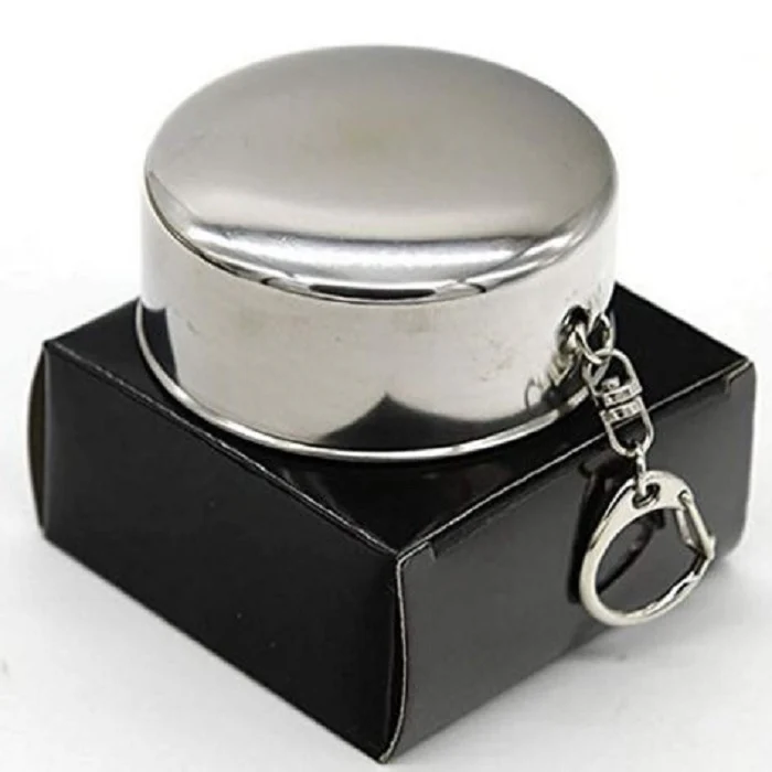 130 ml Stainless Steel Folding Travel Cup – Portable Collapsible Water Mug for Camping, Hiking, Office & Outdoor Use - Image 4