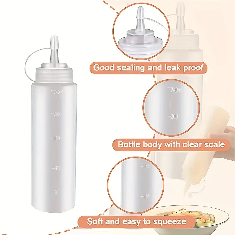 150ml Sauce Bottle – Leakproof Condiment Dispenser for Kitchen, Dining & Cooking