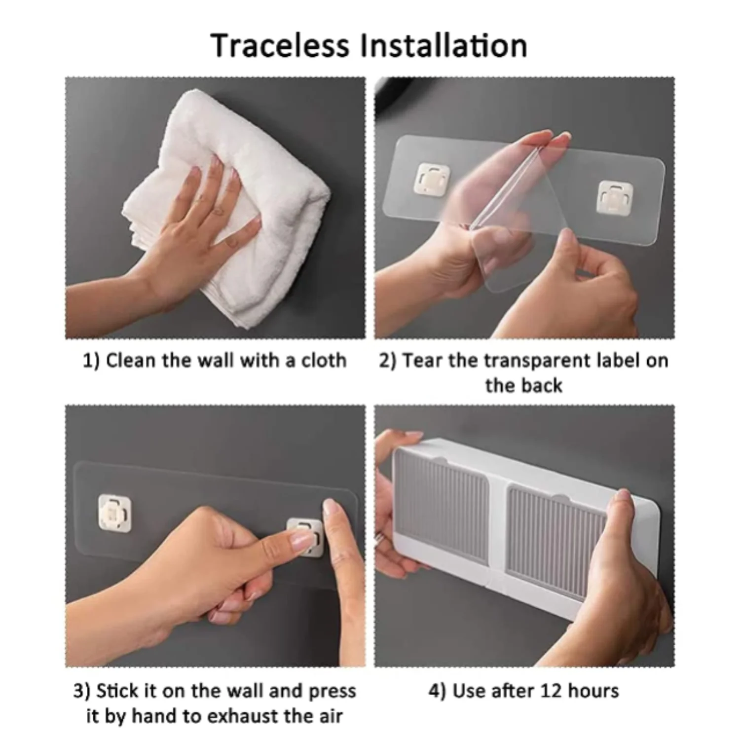 2 Grid Soap Tray Holder for Bathroom – Wall Mounted Soap Dish with Lid for Wash Basin (Random color-Pack of 1) - Image 5
