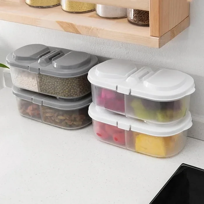 2 Way Tiffin & Storage Box – Multipurpose Lunch Box with Dual Compartments, Airtight & Leakproof Food Container (Pack of 1) - Image 4