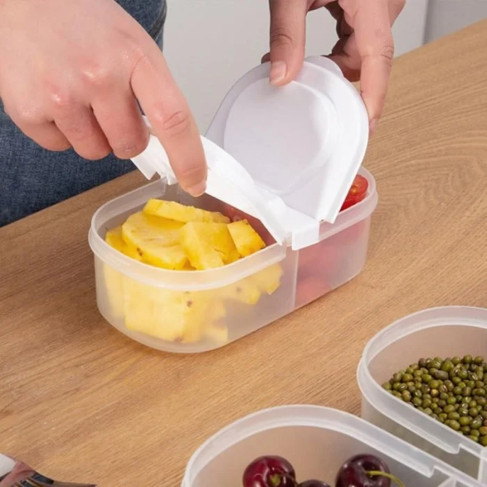 2 Way Tiffin & Storage Box – Multipurpose Lunch Box with Dual Compartments, Airtight & Leakproof Food Container (Pack of 1) - Image 5