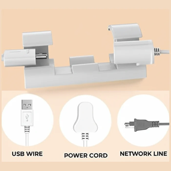 Plastic Cable Clips 20 Pcs – Wire Management & Cord Organizer Set (Random color) - Image 5
