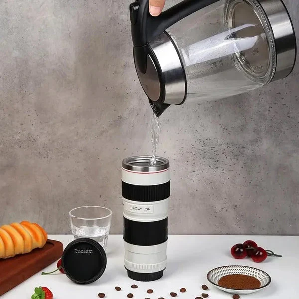 200ml Camera Lens Coffee Mug with Lid, Coffee & Tea Mug Camera Shape Drinking Mug - Image 5