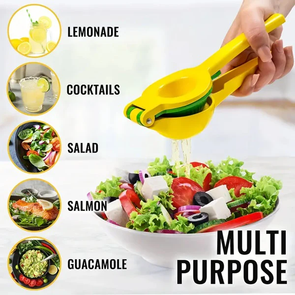 2in1 Manual Lemon & Orange Squeezer, Lemon Lime Orange Juice Squeezer Manual Citrus Press - Image 3