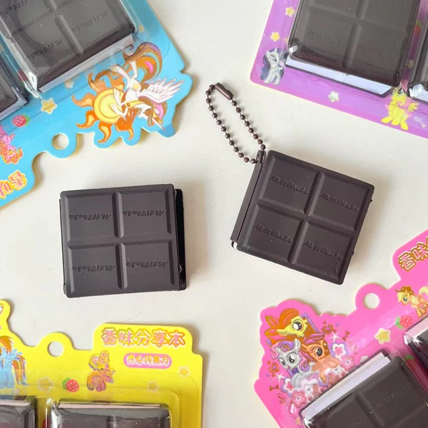 2pcs Mini Chocolate Diary (Random), Chocolate cented Chocolate Memo Notebook, Day Planner Blank Pages (Brown) School Stationery Items for Girls, Boys, Unisex - Image 2