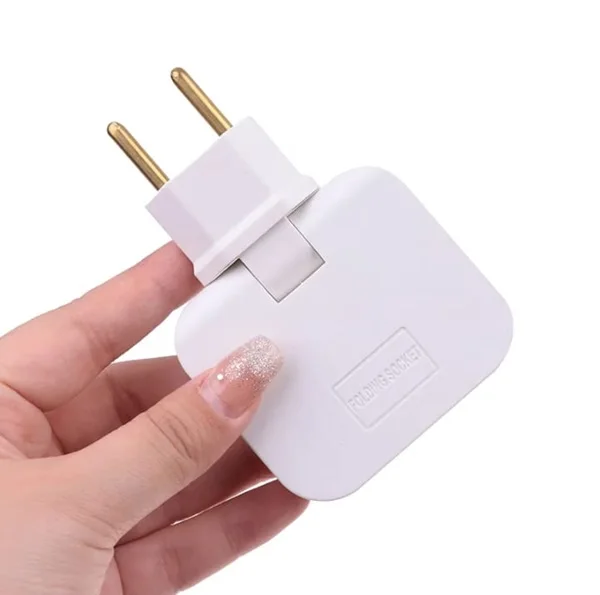 3-in-1 Wireless EU Plug Adapter – Universal Travel Power Adapter for Multiple Devices (Random color-Pack of 1) - Image 2