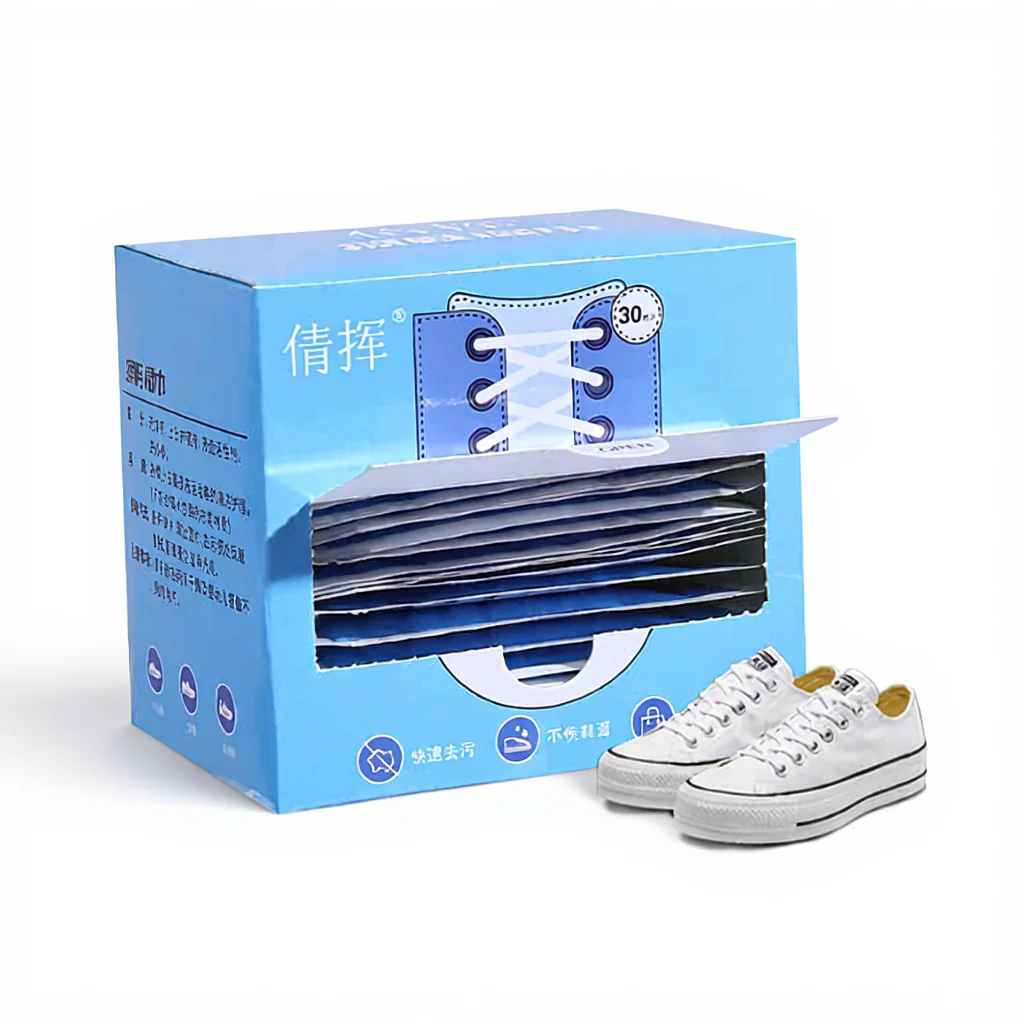 30 Pcs Shoe Cleaning Wipes – Instant Sneaker & Shoe Cleaner Wet Wipes for White Shoes - Image 2