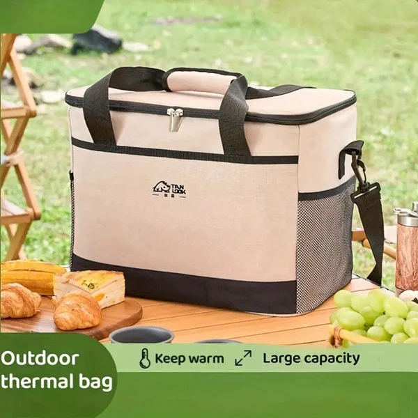 30L Large Capacity Picnic Bag, Meal Container, Big Capacity Oxford Waterproof for Camping/BBQ/Outdoor Activities - Image 4