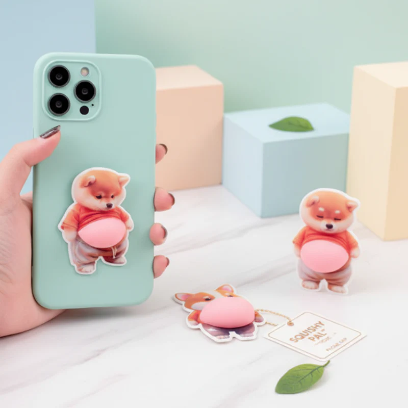 3D Soft Cartoon Belly Sticker – Cute Reusable Belly Button Sticker for Kids & Baby Photoshoot (Random Design-Pack of 1)