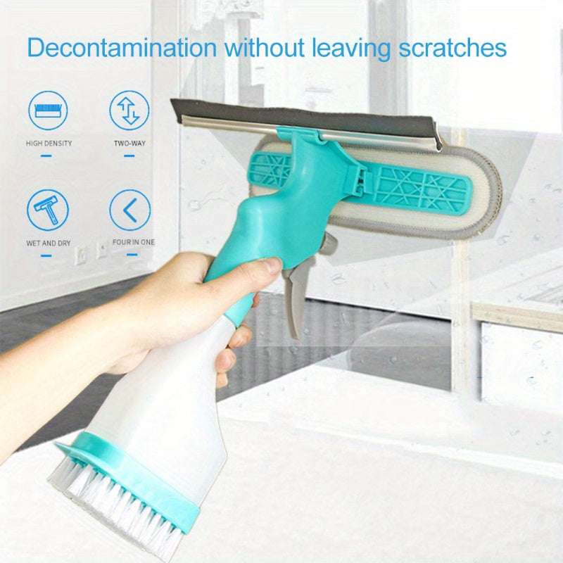 4-in-1 Multifunctional Double-Sided Window Cleaning Tool – Car Spray Cleaner, Glass Scraper & Washer Combo for Home & Vehicle Cleaning - Image 3