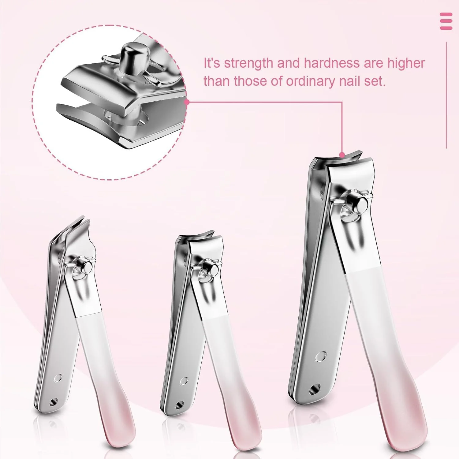 4-Piece Stainless Steel Nail Cutter Kit – Compact Manicure & Pedicure Grooming Set for Men & Women, Travel-Friendly - Image 4