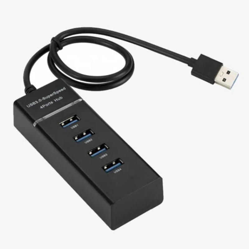 4-Port USB 3.0 Hub – High-Speed Multi USB Splitter with 50 cm Cable for Laptop, PC & Accessories - Image 2