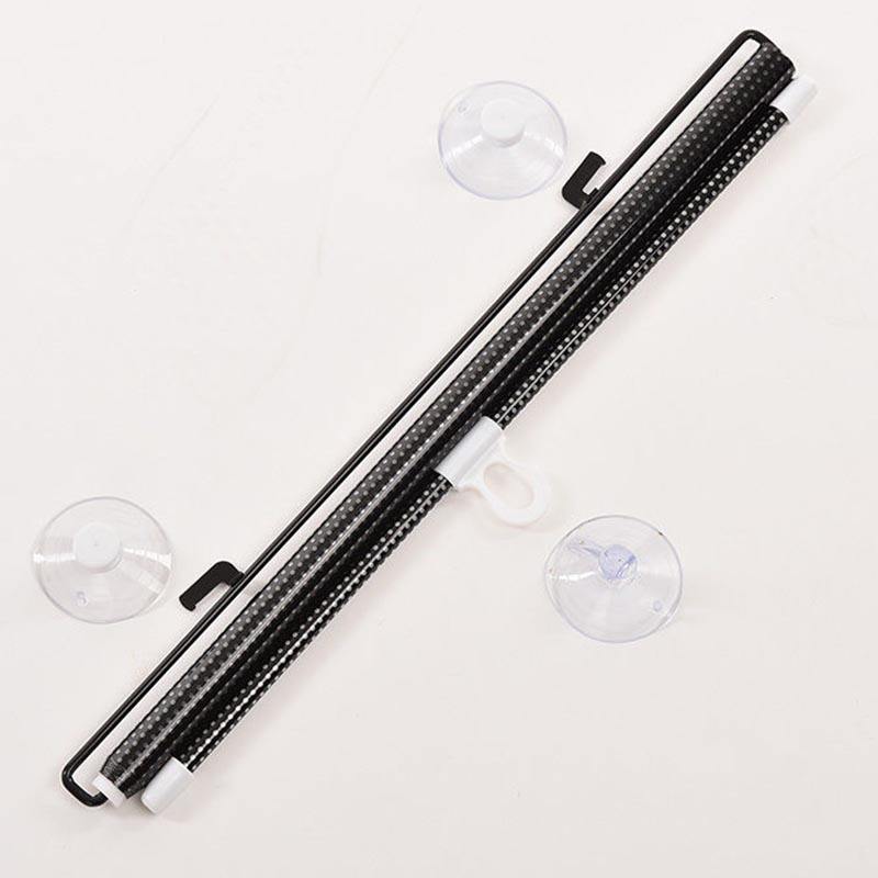 Car Sun Shield Roller Blind – Retractable Window Sunshade for Front & Side Windows (40x125 cm- Black) - Image 3