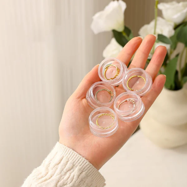 5 Layer Clear Plastic Jewelry Storage Box – Stackable Organizer for Earrings, Rings, Beads & Small Accessories (Pack of 1 Pc) - Image 4