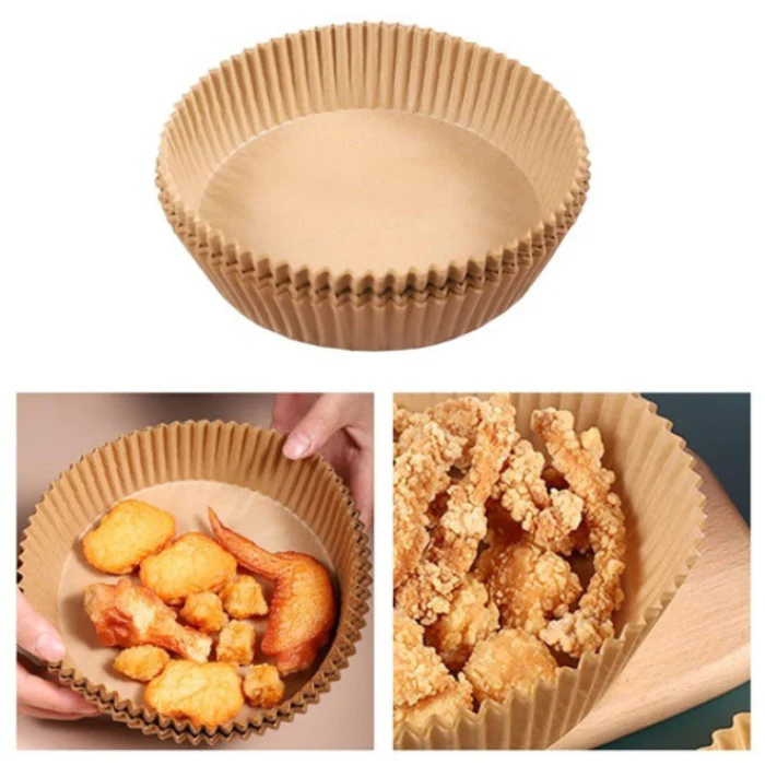 Air Fryer Paper Liners – Non-Stick, Disposable Parchment Sheets for Oil-Free Cooking (Pack of 50pcs) - Image 5