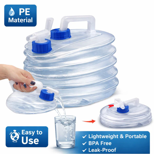 5L Folding Water Jar – Portable Collapsible Water Container for Outdoor, Travel & Camping (Pack of 1) - Image 5