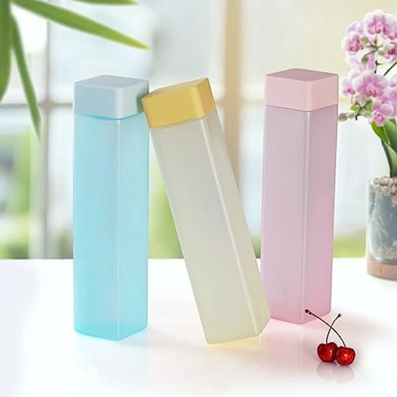 940ml Square Water Bottles –BPA-Free, Durable, Everyday Use Bottle Set of 6 Pcs - Image 3