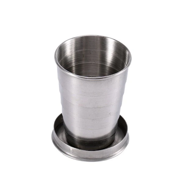 75 ml Steel Folding Travel Glass - Image 3