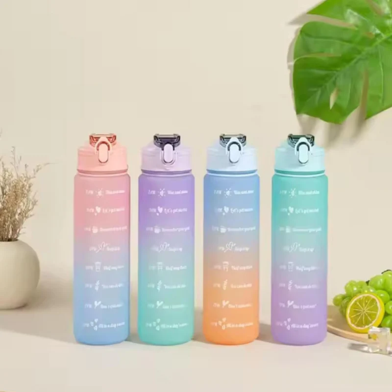 900ml Motivational Water Bottle with Straw & Time Marker – Toxin-Free Plastic Drink Bottle for Kids, Teens & Adults (Pack of 1) - Image 4