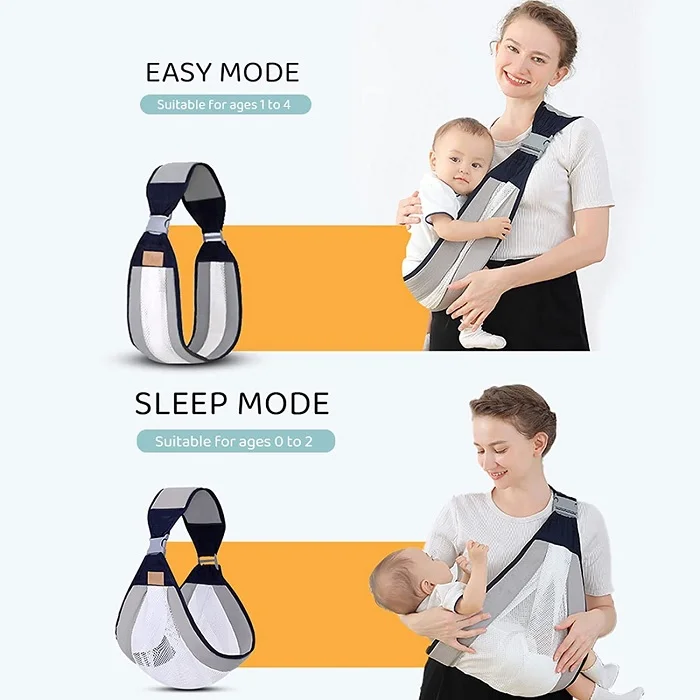 Adjustable Baby Care Wrap – Soft & Breathable Infant Carrier for Comfort & Safety (Random Color - Pack of 1) - Image 2