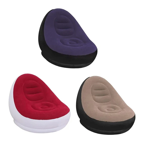 Air Inflatable Folding Sofa – Portable Leisure Sofa Chair with Footstool, Comfortable Inflatable Lounge Seat - Image 3