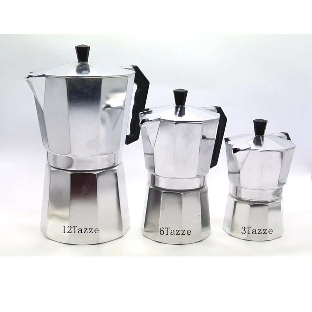 Aluminum Coffee Maker Stove Percolator – Classic Moka Pot for Rich Espresso at Home (Stovetop Brewer) - Image 8