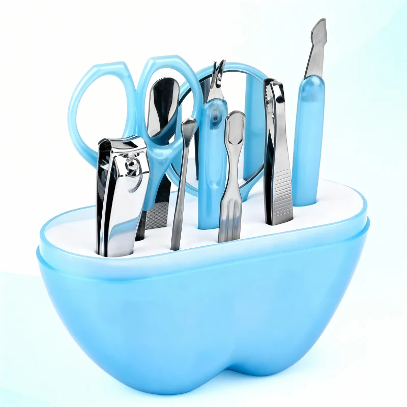 Apple-Shaped Manicure Set – Compact Nail Care Kit for Travel & Home Use (Random color-Pack of 1) - Image 4