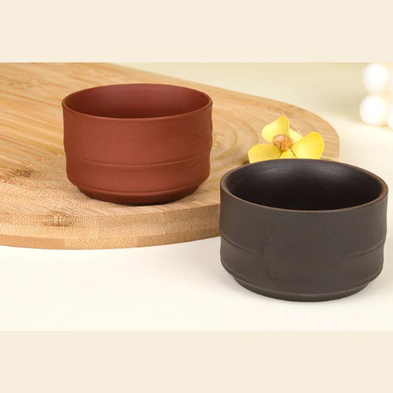 Bamboo Clay Ceramic Cup – Eco-Friendly Handmade Mug for Tea, Coffee & Beverages - Image 2