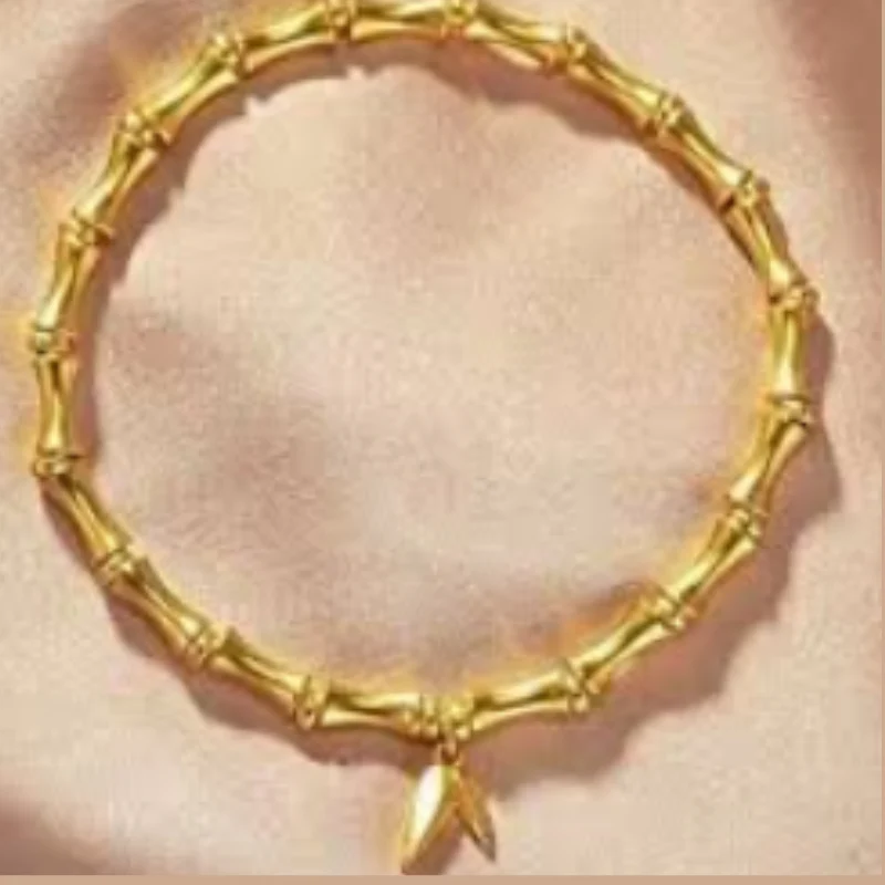 Bamboo Joint Bracelet – Natural Wooden Adjustable Beaded Bracelet for Men & Women - Image 2