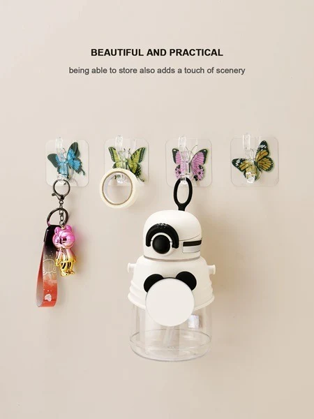Butterfly Design Wall Hook (Pack of 5 Pcs) - Image 2