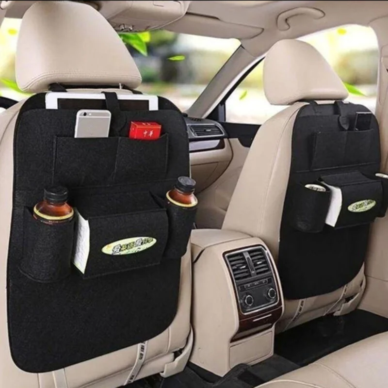 Car Back Seat Storage Organiser – Travel-Friendly Multi-Pocket Storage -Keep Essentials Neat & Accessible (Pack of 1) - Image 2
