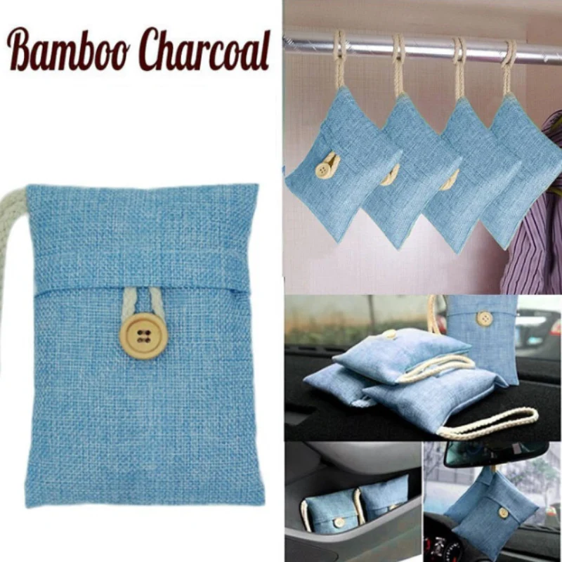 Car Bamboo Charcoal Air Freshener Bag - Odor Eliminator & Dehumidifier (Random color-Pack of 1) - Image 5