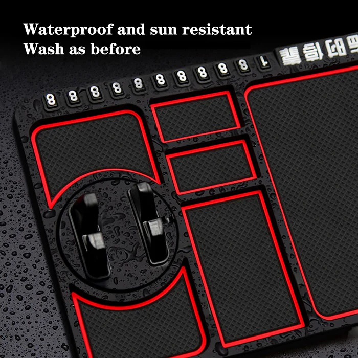 Silicone Car Dashboard Plate – Non-Slip, Heat-Resistant Multi-Purpose Dashboard Mat for Phone, Keys & Accessories (Pack of 1) - Image 3
