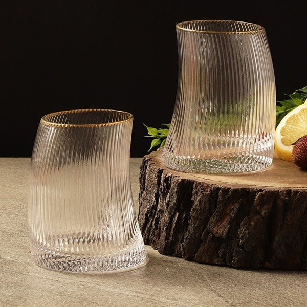 Carafe Creative Glass (Small Size), Luxurious Crystal Glass Carafe with 6 Glasses - Image 2