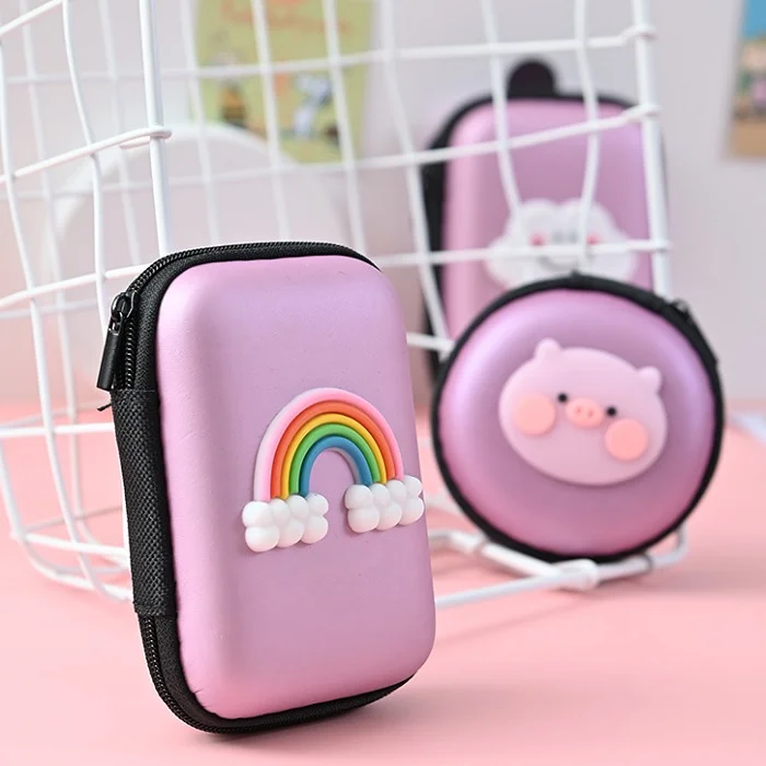 Cartoon Square Headphone case (Random) - Image 5