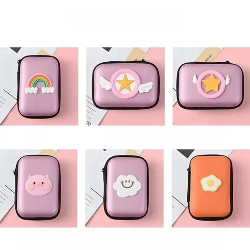Cartoon Square Headphone case (Random) - Image 6