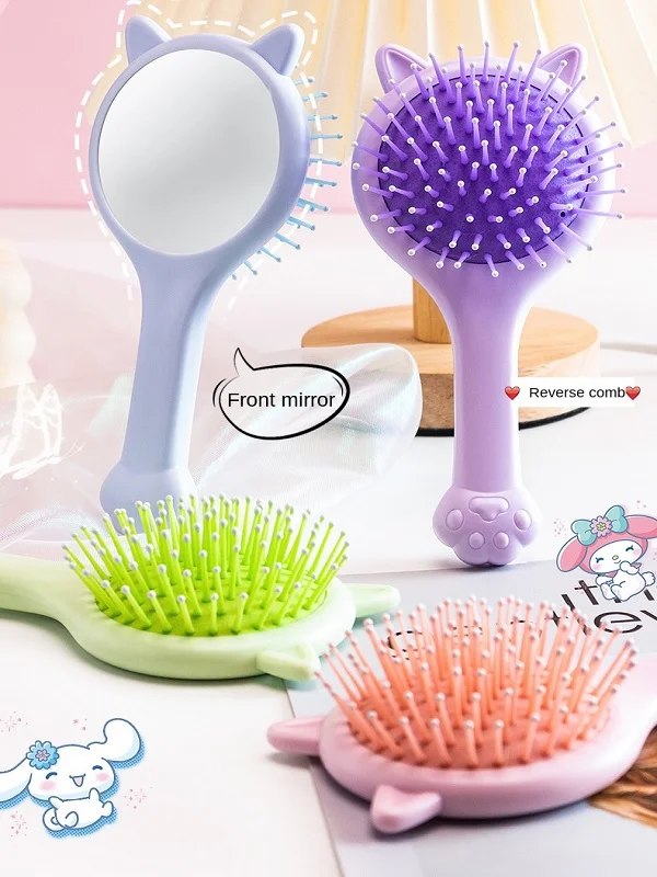 Cat Paw Shape Mirror Comb - Image 2