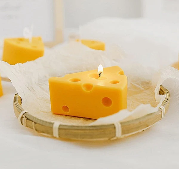 Cheese Shape Candle - Image 4