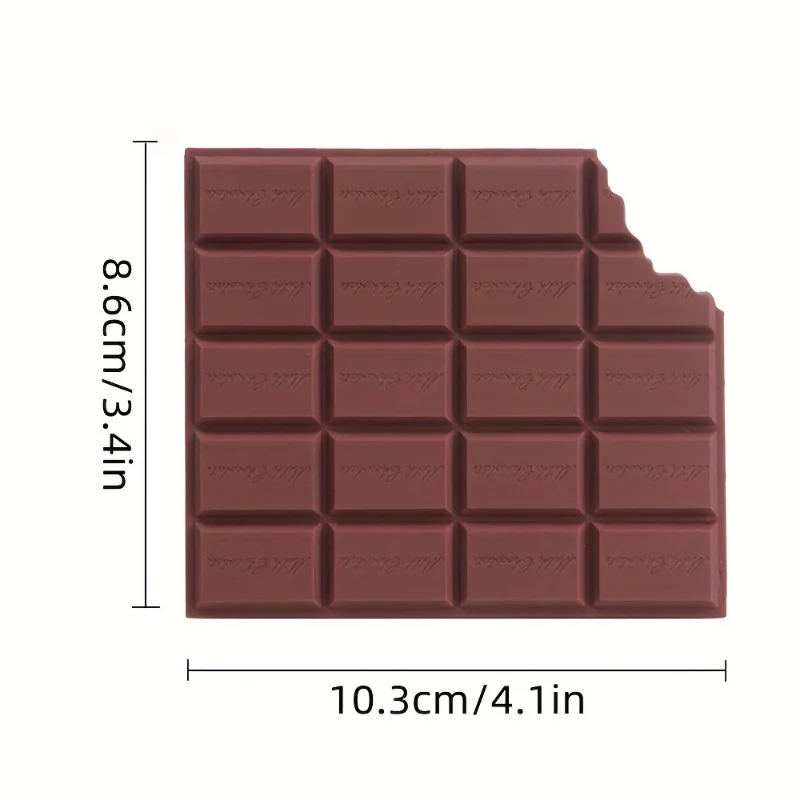 Chocolate Flavor Biscuit Notebook – Creative Memo Book, Cute Stationery Gift (Pack of 1) - Image 4
