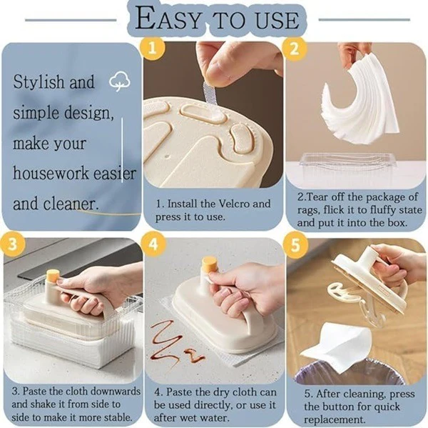 Cleaning Magic Brush With 51Pcs Tissue - Image 5