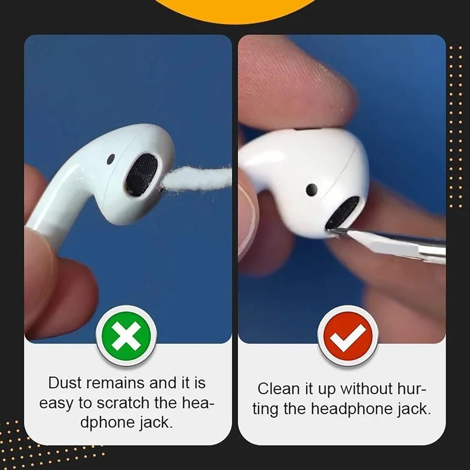 AirPods Cleaning Pen – Multifunction Earbud & Phone Cleaner Kit for AirPods, Headphones, Mobiles, Laptops, Computers & Gaming Devices (Pack of 1) - Image 7