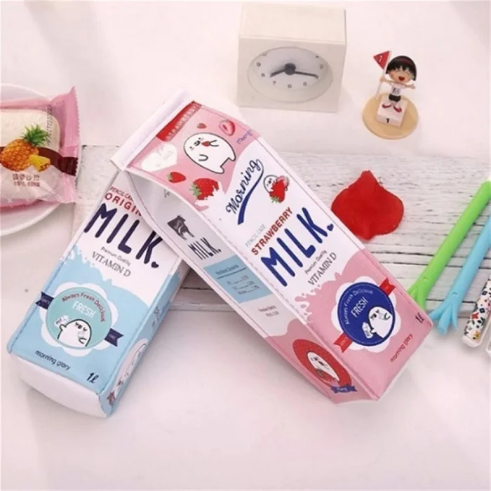 Creative Milk Cartoons Pencil Pouch (Random Print ) - Image 5