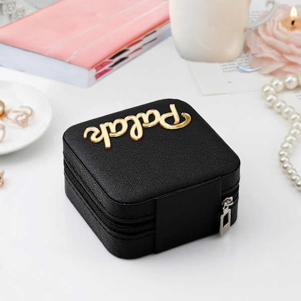 Customised Jewellery Box - Portable Mini Travel Jewellery Box - Acrylic Name - Random color - Image 8