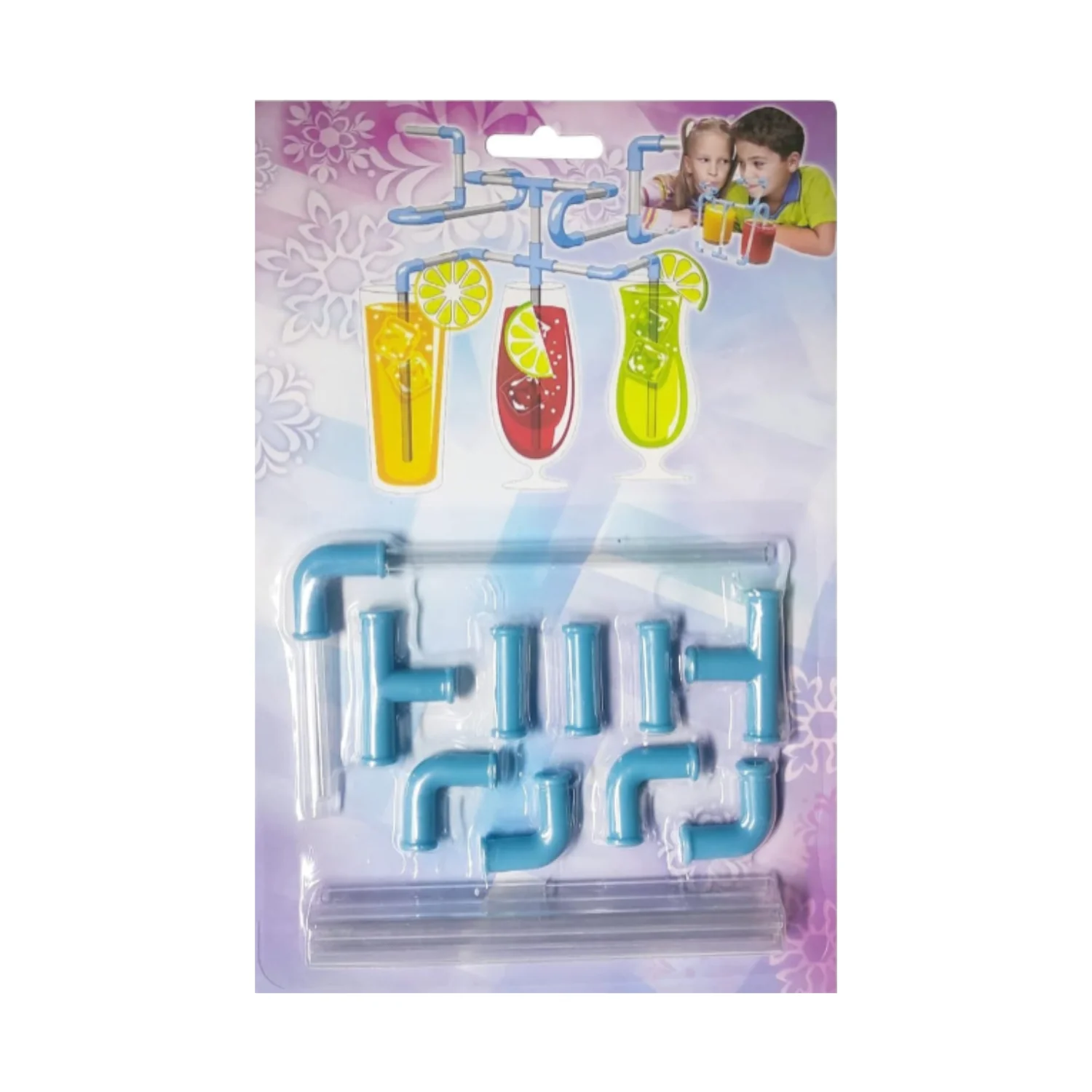 DIY Drinking Straws Set – 21-Piece Creative Play Game Straws for Kids & Adults | Build-Your-Own Fun Drinking Straw Kit - Image 3