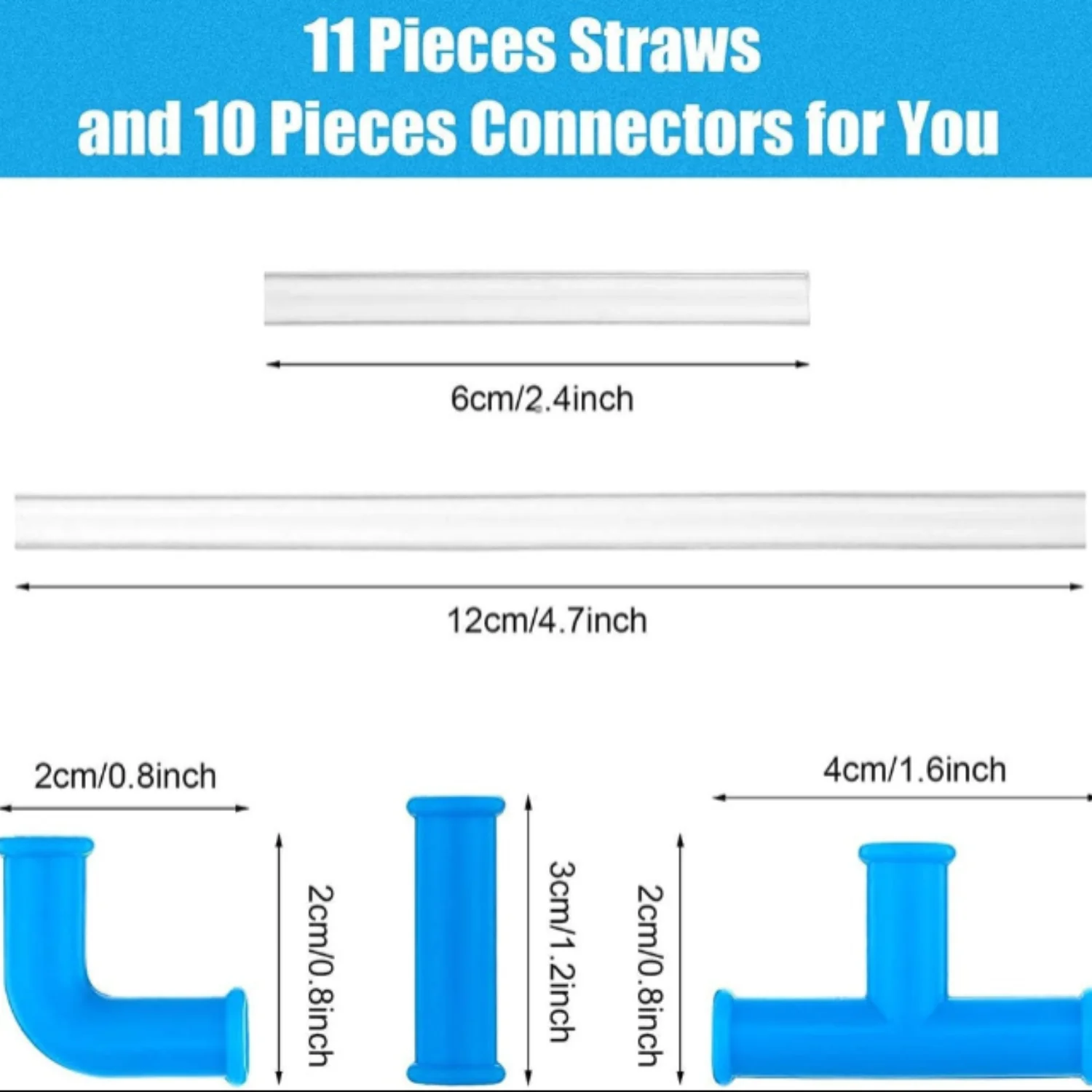 DIY Drinking Straws Set – 21-Piece Creative Play Game Straws for Kids & Adults | Build-Your-Own Fun Drinking Straw Kit - Image 5