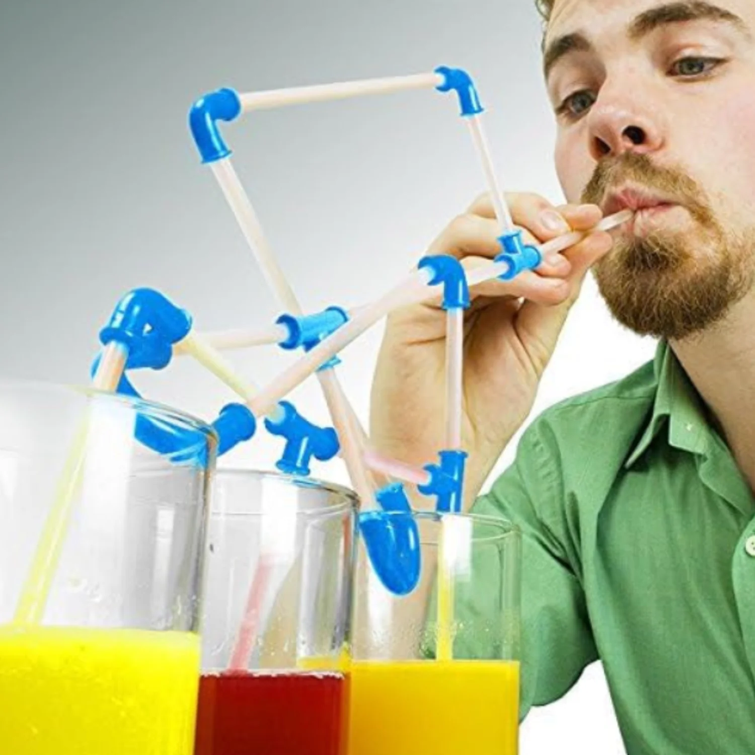 DIY Drinking Straws Set – 21-Piece Creative Play Game Straws for Kids & Adults | Build-Your-Own Fun Drinking Straw Kit - Image 7