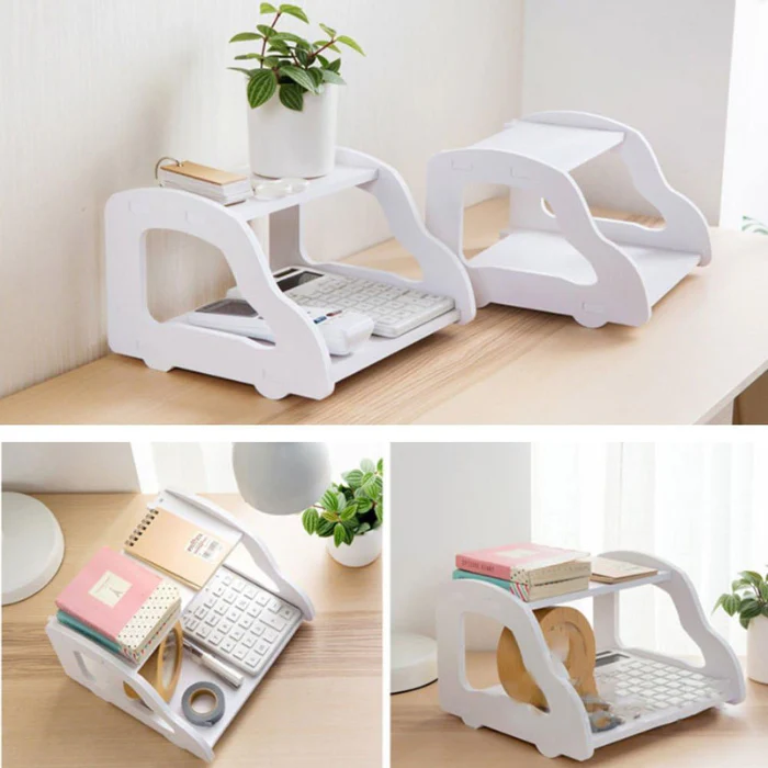 Double Layer Wall Mounted Router Stand – WiFi Router & Set-Top Box Storage Shelf (Pack of 1)