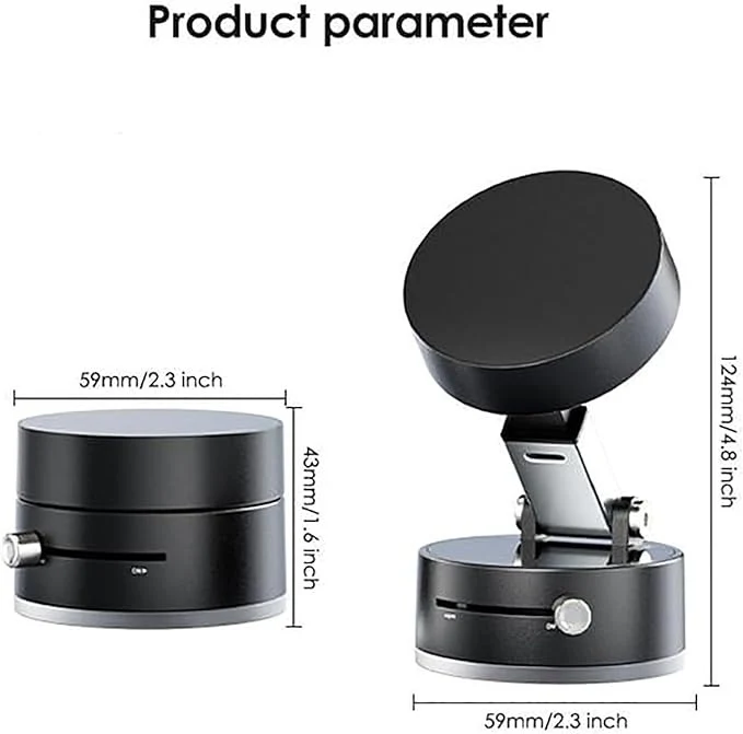 Double-Sided Foldable Vacuum & Magnetic Phone Mount – Upgraded Mobile Holder (Random Color-Pack of 1) - Image 5